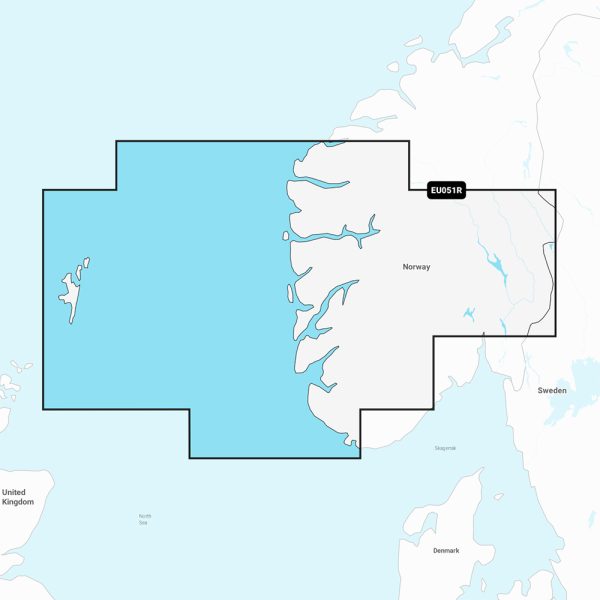 GARMIN 010-C1250-20 NAVIONICS+ NSEU051R - NORWAY, LISTA TO SOGNEFJORD - MARINE CHART