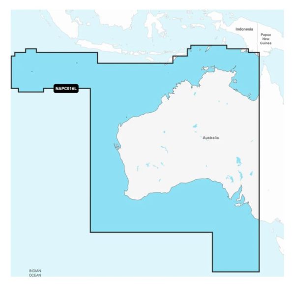 GARMIN 010-C1465-30 NAVIONICS+ AUSTRALIA WEST & CENTRA, Compatible With Chart Plotters (See Compatibility Chart); Detailed Coverage Of Australia West And Central - Inland and Coastal; Region Code: NAPC016L; On SD/Micro-SD Card