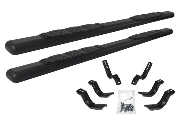 GO RHINO 105409980T 5 INCH 1000 Series Side Steps with Mounting Brackets Kit for Ram 11-14 1500, Dodge 09-10 Ram 1500 (Extended Cab Pickup)