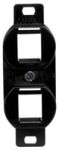 HUBBELL BR106B PLATE FRAME DUP 2 P BK
