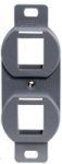 HUBBELL BR106G PLATE FRAME DUP 2 P GY