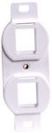 HUBBELL BR106W PLATE FRAME DUP 2 P WH