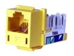 HUBBELL HXJ6Y JACK HXJ CAT6 8POS UNIA/B YL
