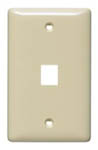 HUBBELL NSP11LA PLATE WALL LABEL-LESS 1-G 1-PORT LA