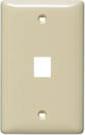 HUBBELL NSP11W PLATE,WALL, LABEL-LESS,1-G,1-PORT,WH
