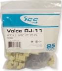 ICC IC1076VC-IV RJ11 MODULE, EZ 25 PK, IVORY