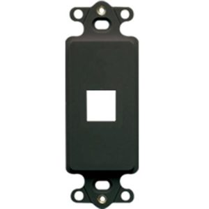 ICC IC107DI1BK INSERT, DECOREX, 1-PORT, BK