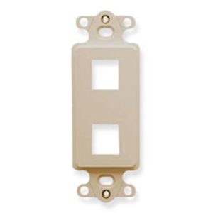 ICC IC107DI2IV INSERT, DECOREX, 2-PORT, IVORY