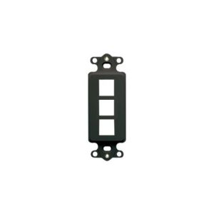 ICC IC107DI3BK INSERT, DECOREX, 3-PORT, BLACK