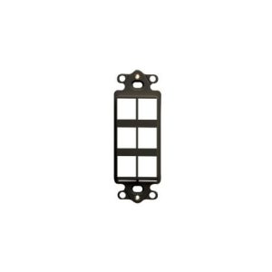 ICC IC107DI6BK INSERT, DECOREX, HD, 6-PORT, BLACK