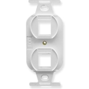 ICC IC107DPIWH INSERT, ELECTRICAL, 2-PORT, WHITE