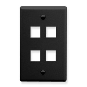 ICC IC107F04-BK IC107F04BK 4 Port Face Black