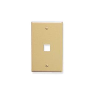 ICC IC107LF1IV FACEPLATE, OVERSIZED, 1-PORT, IVORY