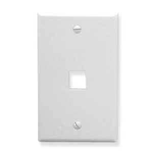 ICC IC107LF1WH FACEPLATE, OVERSIZED, 1-PORT, WHITE