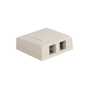 ICC IC108SB2-WH SURFACE MOUNT BOX, ELITE, 2-PORT, WHITE