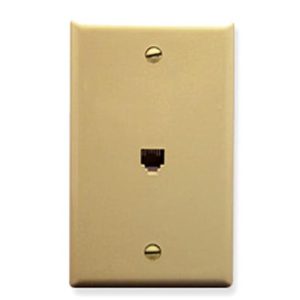 ICC IC630E60IV WALL PLATE, VOICE 6P6C, IVORY
