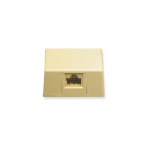 ICC IC635DS8IV SURFACE MOUNT JACK 8P8C IVORY