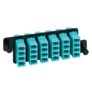 ICC ICFOPL16HG HD ADAPTER PANEL, 6 QUAD LC, 24F,AQUA,MM