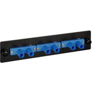 ICC ICFOPT26BK ADAPTER PANEL 3-DUPLEX ST CERAMIC BL, SM