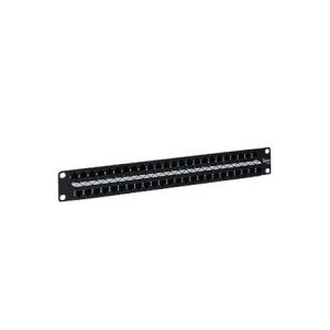 ICC ICMPP48C51 PATCH PANEL, CAT5E, FEEDTHRU, 48-P, 1RMS