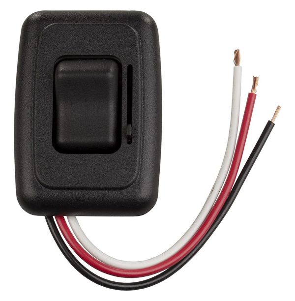 JR PRODUCTS 0512315 05-12315 LED Side Slide Dimmer Switch (Black)