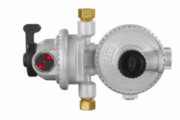 JR PRODUCTS 0731525 07-31525 Compact Low Pressure Two-Stage Automatic Changeover Regulator, White