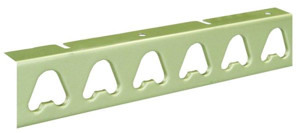 JR PRODUCTS 20525 Clothes Hanger Bar; Replacement For Closet Rod; 8 Foot Length, Light Green