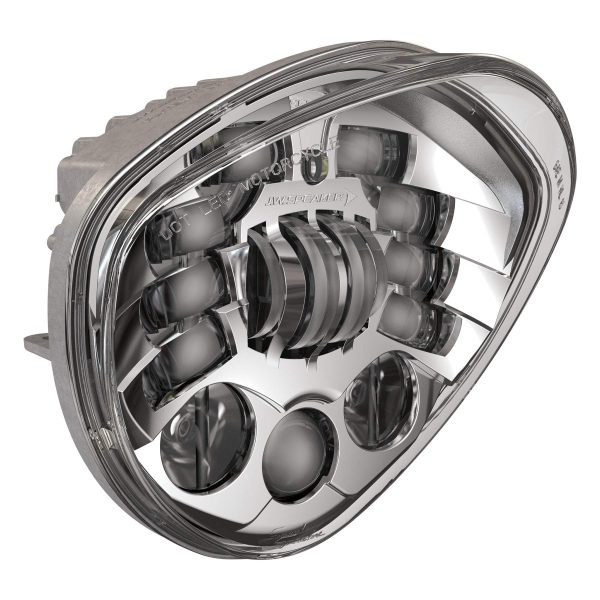 JW SPEAKER 0555161 Model 8695 LED Diamond Adaptive Headlight with Chrome Inner Bezel