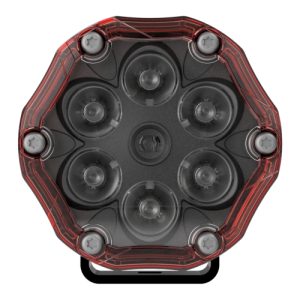 JW SPEAKER 0555363 Round LED Warning Light, Model Trail 6 Flash