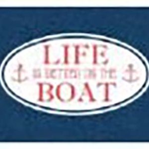 KITTRICH STRB214701 Life is Better ON The Boat Navy BL
