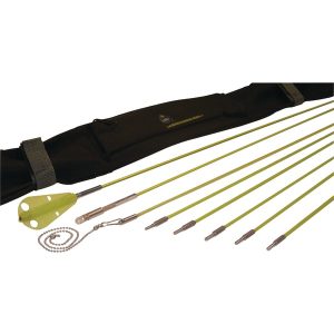 LABOR SAVING DEVICES 81-600 Creep-Zit Compact Threaded Connector Wire Running Rod Kit, 24ft