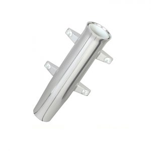 LEES RA5000SL LEES ALUMINUM SIDE MOUNT ROD HOLDER - TULIP STYLE - SILVER ANODIZE