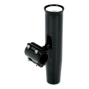 LEES RA5203BK LEES CLAMP-ON ROD HOLDER - BLACK ALUMINUM - HORIZONTAL MOUNT - FITS 1.660 INCH O.D. PIPE