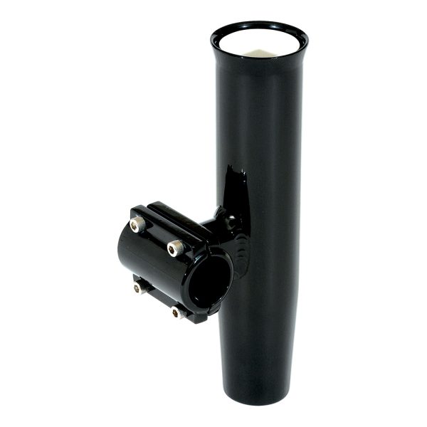 LEES RA5204BK LEES CLAMP-ON ROD HOLDER - BLACK ALUMINUM - HORIZONTAL MOUNT - FITS 1.900 INCH O.D. PIPE