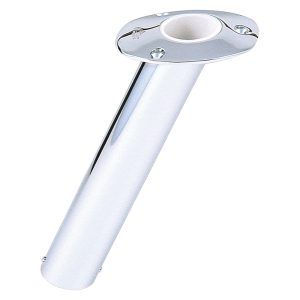 LEES RH525SS 30 DEGREE SS FLUSH MOUNT ROD HOLDER MEDIUM 2 INCH OD