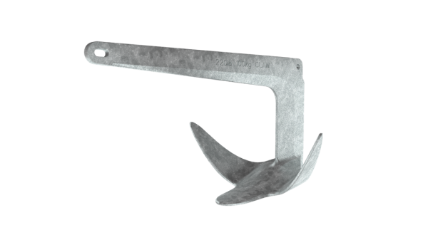 LEWMAR 0057905 Galvanized Steel Claw Anchor 11 lbs. for Boats 21-27, Bruce-Style Claw for Quick Setting, Bow Roller Compatible, Measures 18-1/2 INCH L x 12-3/16 INCH W x 9-1/16 INCH H - 2020202243