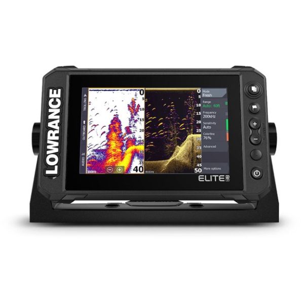 LOWRANCE 000-15696001 Elite FS 7 Fish Finder with HDI Transducer, Preloaded C-MAP Contour+ Charts