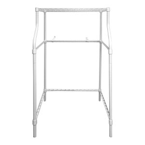 MAGIC CHEF MCSLS12W TELESCOPING APPLIANCE DOLLY, Opening For Washer And A Shelf For The Dryer; Powder Coated White; 265 Pounds Maximum Weight Load