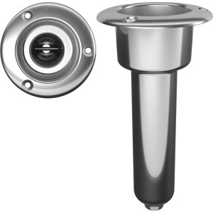 MATE SERIES C1000D STAINLESS STEEL 0° ROD & CUP HOLDER - DRAIN - ROUND TOP