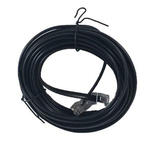 MAXXAIR 10-010000 Audio/ Video Cable; For Use With MaxxFan Standard And Deluxe MaxxFan To Wall Switch Control As Communication Cable; 6P4C Flat Modular 3 Conductor Wire Type; Reverse Terminated RJ-11 Connectors; 20 Feet Long