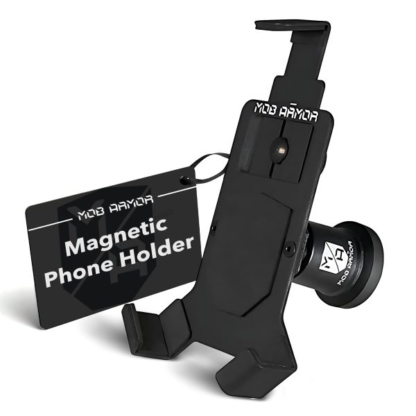 MOB ARMOR MOBM2-BLK-LG Universal Magnetic Car Phone Holder - Powerful Magnet Mount for iPhone & Android | Compatible with Trucks, Semis, Commercial & Off-Road Vehicles - Large