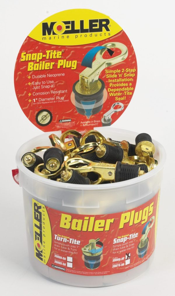 MOELLER 029000-001 Brass Snap-Tite Bailer Plug - 1 - Bulk of 50