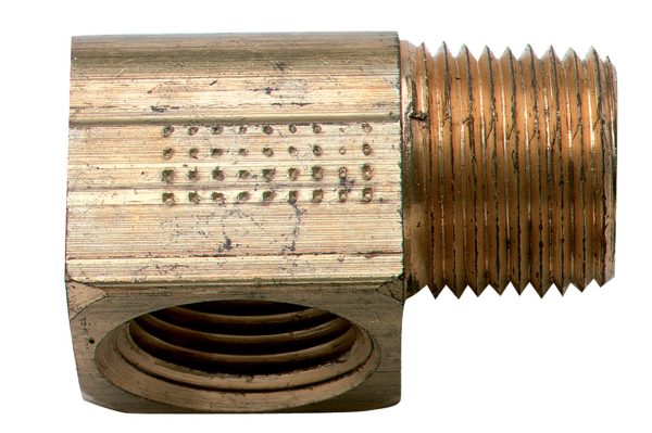 MOELLER 033206-10 Fuel Hose Brass Elbow (3/8 INCH NPT, Male/Female, Brass)
