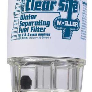 MOELLER 033336 CLEAR SITE PLASTIC BOWL, Outboard Use; With Water Collecting Bowl
