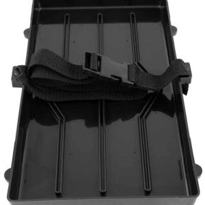 MOELLER 042234 BATTERY TRAY - 27 SERIES, For 27 Series Batteries; Plastic With Stainless Steel Hold Down Rod; Strap Style; For Marine Applications
