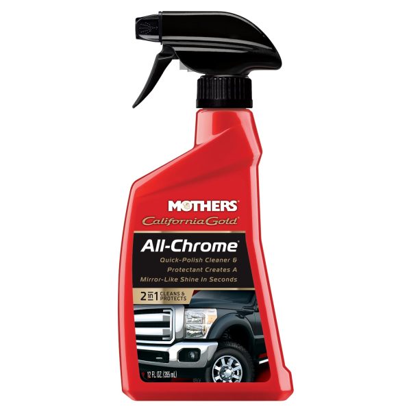 MOTHERS 05222 California Gold All Chrome Polish, 12 oz.