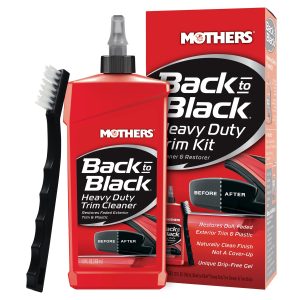 MOTHERS 06141 Back-to-Black Heavy Duty Trim Cleaner Kit, 12 fl. oz.