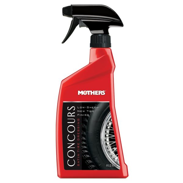 MOTHERS 06816 Concours Satin Tire Dressing, Low-Sheen New Tire Finish, 16 fl. oz.