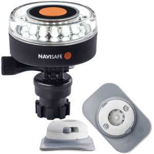 NAVISAFE 040KIT4 NAVILIGHT 360° 2NM WHITE W/NAVIMOUNT BASE & RIB MOUNT - WHITE