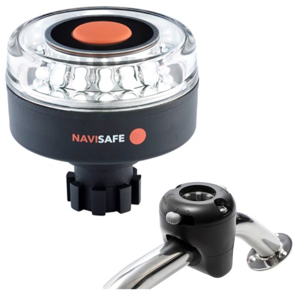 NAVISAFE 042KIT NAVILIGHT 360 DEGREE 2NM WITH NAVIBOLT BASE & RAIL MOUNT - BLACK